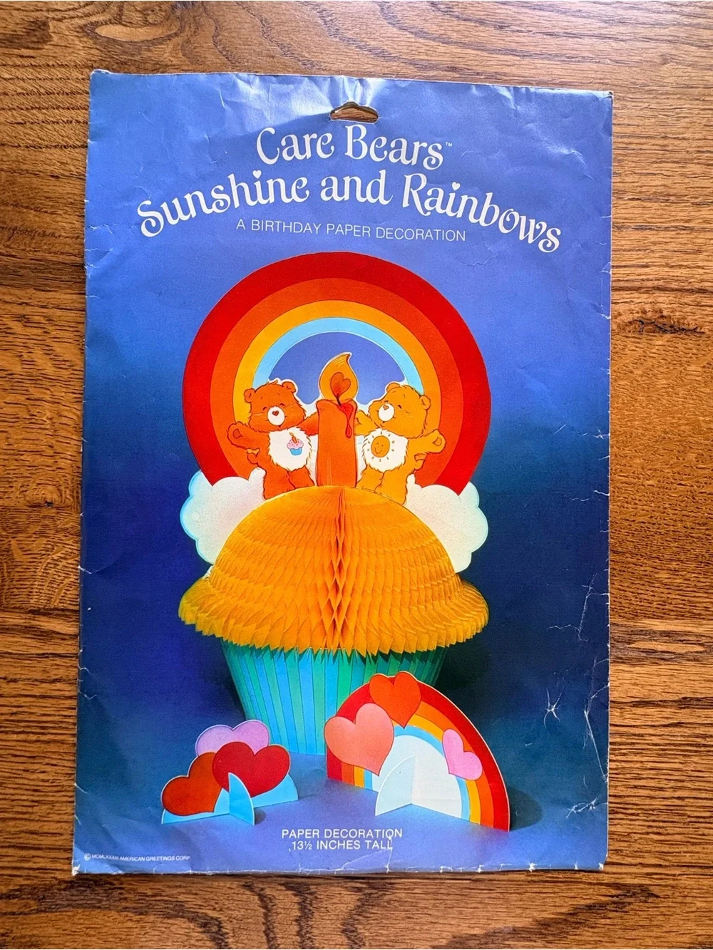 Vintage Care Bears Rainbow Centerpiece Birthday Party Kit